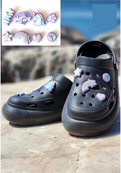 Unicorn Terlik Süsü Terlik Crocks Jibbitz 8 Li Set