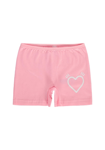 Civil Girls Cute Kalp 2-12 Yaş Kız Çocuk 2'li Boxer Çok Renkli