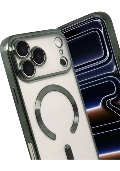 Newface Apple İphone 17 Pro Kross Magneticsafe Kapak - Koyu Yeşil