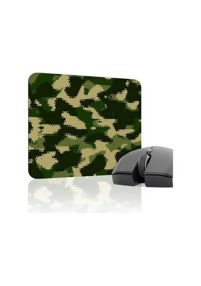 Kamuflaj Kaymaz Dikişli Kauçuk Oyuncu Mousepad V1 - 22x18 Gaming Mouse Pad Fare Altlığı