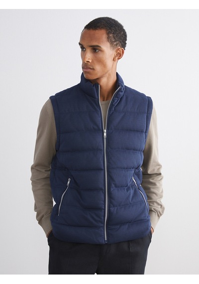 Lcw Vision Mavi Slim Fit Dik Yaka Erkek Şişme Yelek