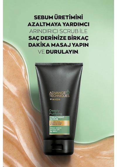 Avon Depply Purifying Yağlı Saçlar İçin Arındırıcı Scrub 3 x 150 ML