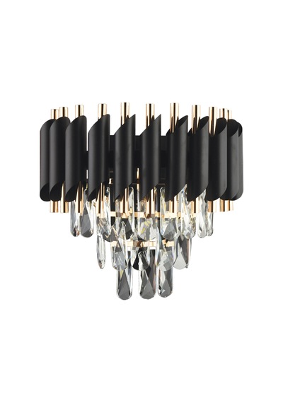 Mikula Modern Gold Tasarım Salon Koridor Ledli Salon Aplik Siyah
