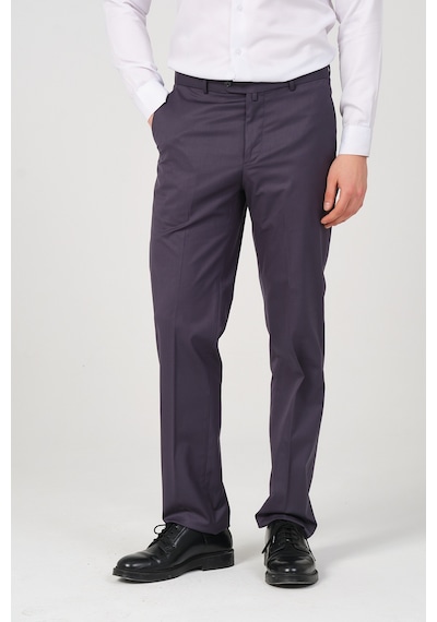 Erkek Regular Fit Kumaş Pantolon Füme