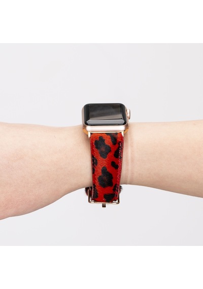 Apple Uyumlu  Watch Deri Kordon 42-44-45mm LEO55N