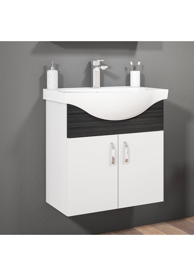Orka Duru 65 Cm Asma Mdf Freze Siyah Banyo Dolabı Takımı Siyah Orka Duru 65 Cm Asma Mdf Freze Siyah Banyo Dolabı Takımı Siyah