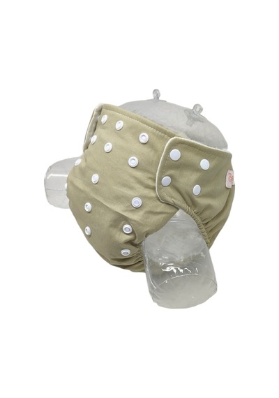 Bezhane Baby Ybb Yıkanabilir Bebek Bezi Cepli Haki Yeşil 3kg-12k