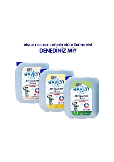 Bingo Oksijen Çamaşır Suyu 3,24 Lt Okaliptus 4'lü Diğer