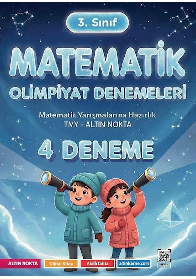 Altın Nokta Yayınları 3. Sınıf Matematik Olimpiyat Denemeleri 4 Deneme