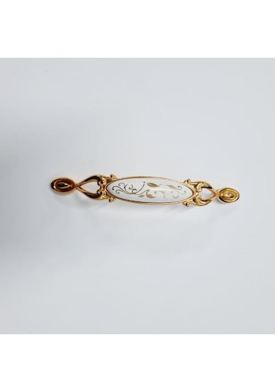 Miray 96 Mm Metal Gold Porselen Sarmasık Desenli / 5 Adet Altın