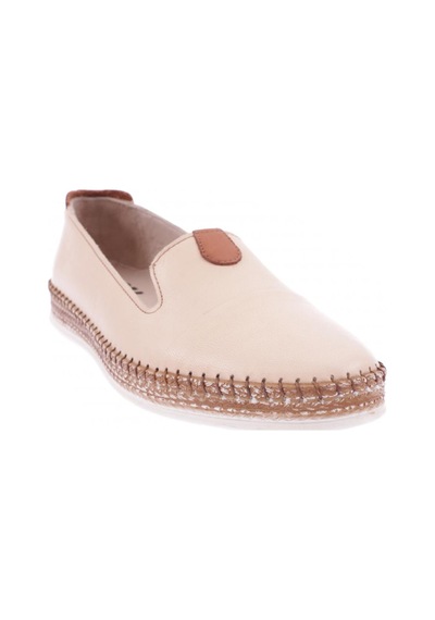 Dgn P01-22y Bayan Strobelli Anatomıc Footwear Deri Ayakkabı P01-1512-R0152 Bej