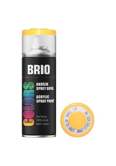 Brio Sprey Boya Akrilik Kavun Sarı B1028 400 ML