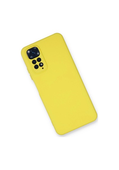 Uryport Xiaomi Redmi Note 11 Kılıf Nano İçi Kadife Silikon - Sarı