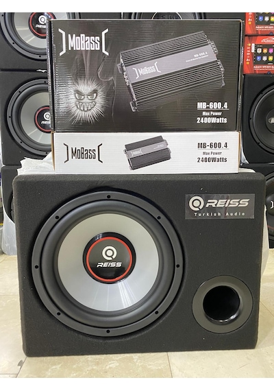 Reıss 30cm Bass 1000w 250rms Mobass 4kanallı Anfi 2400w 2x150r .