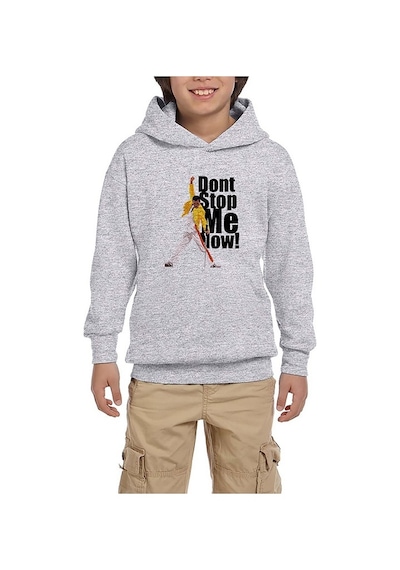 Zepplin Giyim Queen Don't Stop Me Now Siyah Çocuk Kapşonlu Sweatshirt Siyah