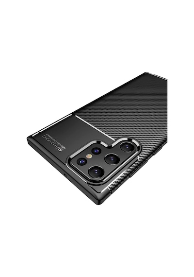 Samsung Uyumlu Galaxy S22 Ultra Kilif Karbon Tasarim Negro Silikon Kapak 529206560