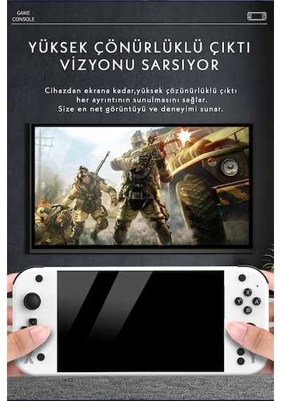 G90 Oyun Konsolu Yeni Nesil El Atarisi 2000 Mah Batarya 10.000+ Oyun 7inç Hd Ekran