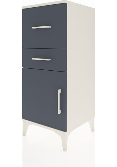Hyperion Komodin 2 Çekmeceli Tek Kapaklı 44x44x106 Aytaşı-ant... Aytaşı