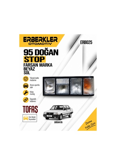 95 Doğan Stop Farsan Marka Beyaz Sol - Erb130