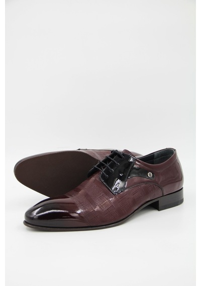 Oggi 013508 Erkek Klasik Ayakkabı - Bordo - Bordo