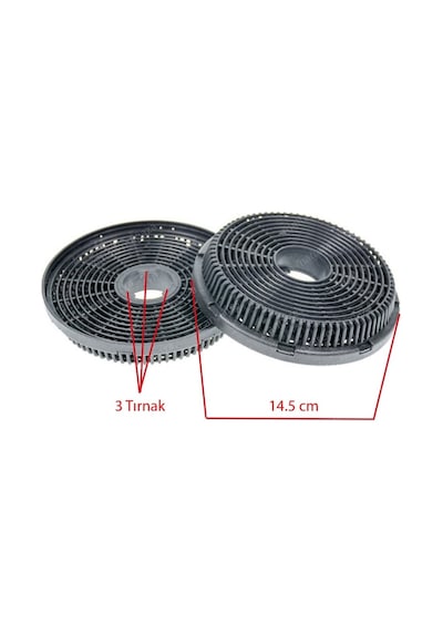 Simfer İle Uyumlu 8658 Sm Davlumbaz Aspiratör Karbon Filtresi