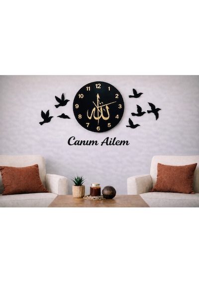 Duvar Saati Şık Ve Modern Çizgilerle Evinize Şıklık Katacak No 147 Çok Renkli