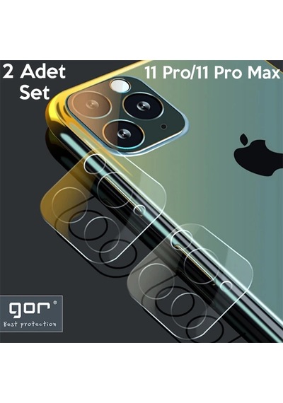 Gor İphone 11 Pro/ 11 Pro Max Tempered Kamera Koruma Cam 2adet Set- 5775