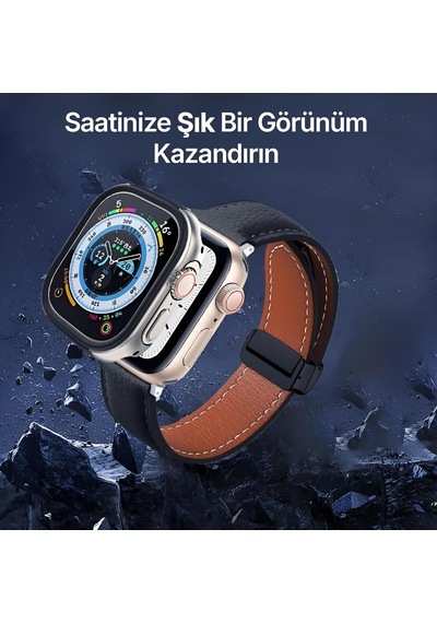 Apple Watch İle Uyumlu 45mm İçin Alüminyum Alaşım, Suya Dayanıklı Kılıf, Darbelere Ve Düşmelere Karşı Full Koruyucu Kasa 45mm Siyah Çok Renkli