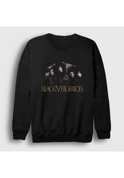 Presmono Unisex Band Black Veil Brides Sweatshirt Siyah