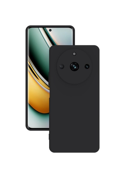 Realme 11 Pro Kılıf Kamera Korumalı Silikon Rubber Arka Kapak Siyah