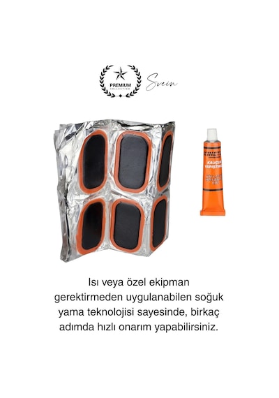 Ekstra Güçlü Araba Bisiklet Motosiklet Soğuk Yama Lastik Tamir Yaması Seti 24 Parça Kolay Pratik