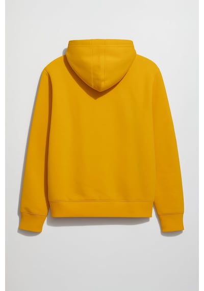 Markapia Erkek Fermuarlı Kapüşonlu İçi Polarlı Sweatshirt Sarı S