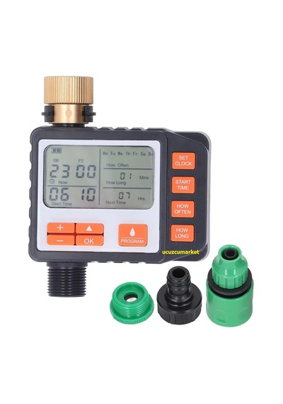 Otomatik Sulama Saati Zamanlayıcı Bahçe Sulama Elektronik Sistemi