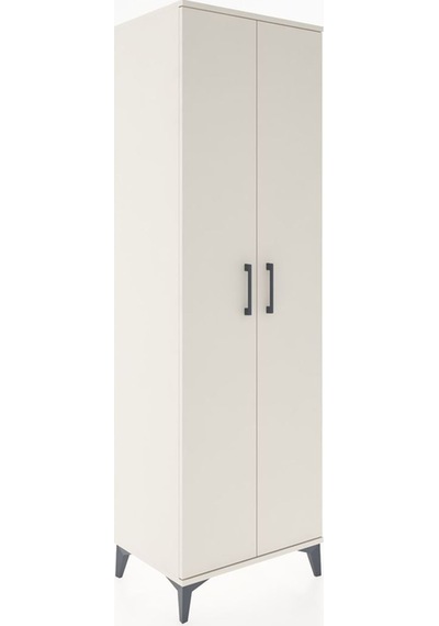 Hyperion Dolap 3 Raflı 2 Kapaklı Tek Askılı 60x44x195 Aytaşı-... Aytaşı