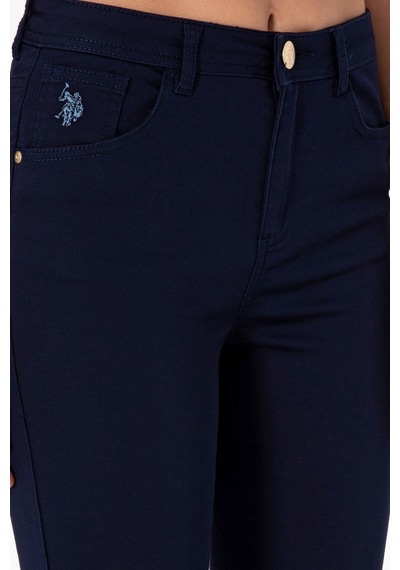U.S. Polo Assn. Kadın Kanvas Pantolon Lacivert