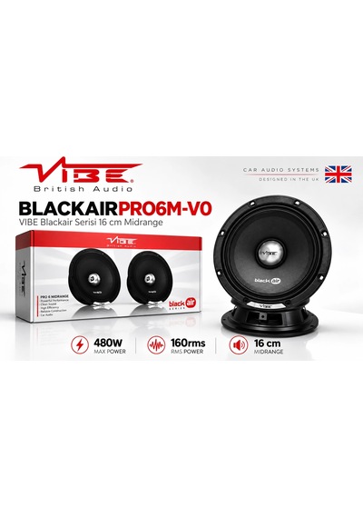 Vibe 16cm Midrange - Vibe 480w 160rms Midrange - Vıbe Blackaırpro6m Blackair Serisi 16 Cm Midrange