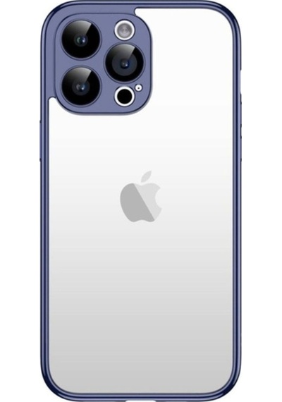 Apple Uyumlu iPhone 15 Pro Kılıf Zore Kamera Korumalı Bontez Bumper Lacivert