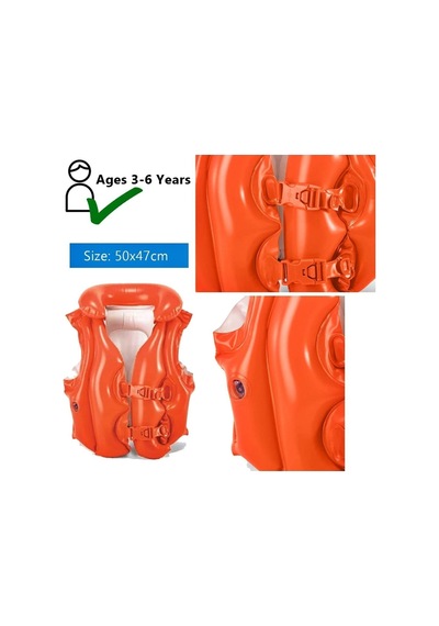 Şişme Can Yeleği Yüzme Can Yeleği Deniz Yeleği Şişme Cankurtaran Yelek Life Vest Emniyet 50x47 Cm. Kırmızı Şişme Can Yeleği Yüzme Can Yeleği Deniz Yeleği Şişme Cankurtaran Yelek Life Vest Emniyet 50x47 Cm. Kırmızı