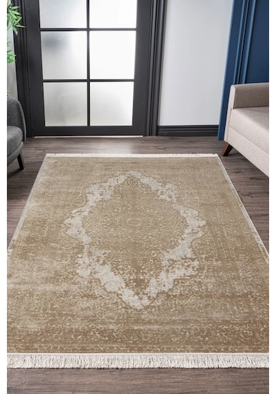 Kreasyon Halı Modern Md002 Bej Makine Halısı