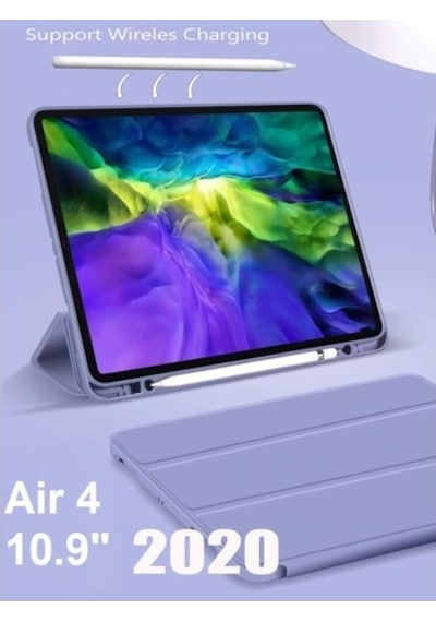 Apple Uyumlu iPad Air 5 Air 4 10.9" Kılıf Pen Charge Kalem Bölmeli
