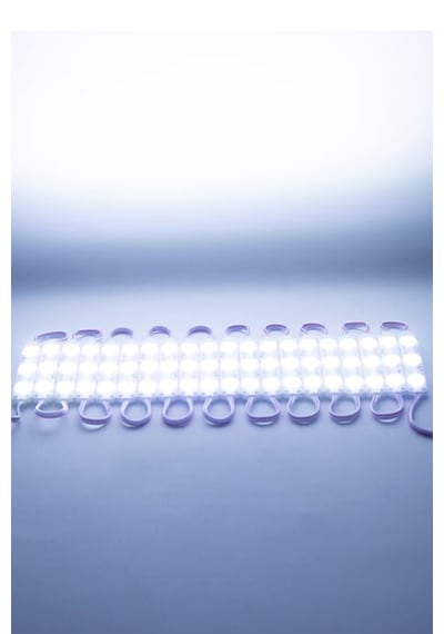 3 Ledli Parmak Led Modül 1.5w 2835 Smd Mercekli Beyaz Işık 12v- 15 Adet