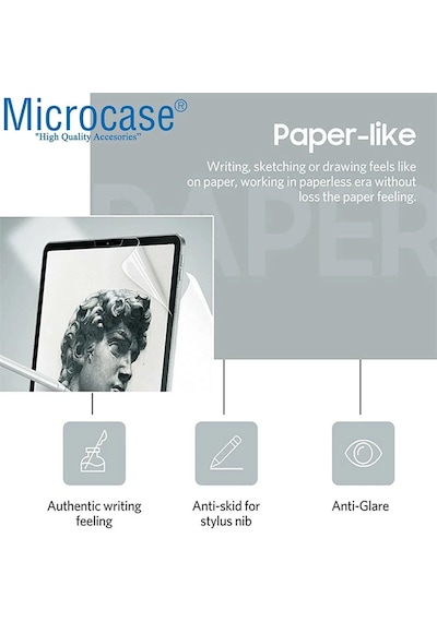 Microcase Samsung Uyumlu Galaxy Tab A11 8.7 İnch Tablet Tablet Paper Like Pencil Destekli Kağıt Hissi Veren Mat Ekran Koruyucu - Al3289