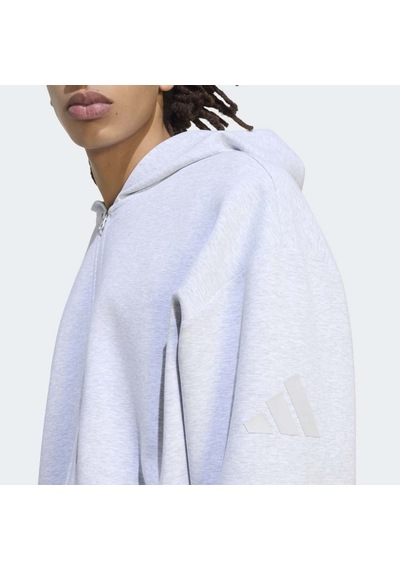 Adidas Ku8001 M Sl Fz Hd Erkek Eşofman Üstü Mavi