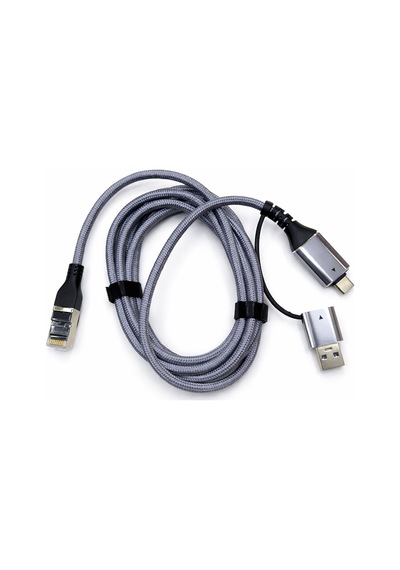Usb 3.0 Ve Type C - Gigabit Ethernet Adaptörü 2in1 Usb 3.0 Type C 10/100/1000