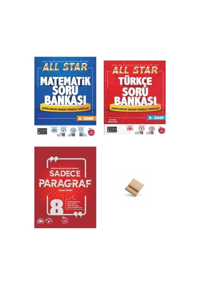 Newton Lgs 2027 8. Sınıf Matematik Türkçe Ve Paragraf 3lü All Star Soru Bankası + Telefon Standı