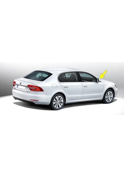 Skoda Superb 2014-2015 Sağ Dış Dikiz Aynası Kapağı 3T0857538