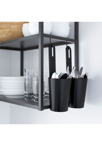 Ikea Enhet Açık Raf Ünitesi, Antrasit, 40x30x75 Cm