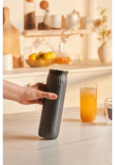Karaca Rimo Sızdırmaz Çelik Termos 600 Ml Antrasit Gri