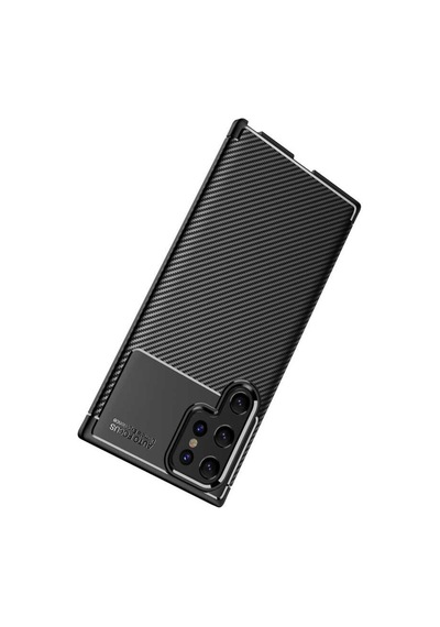 Samsung Uyumlu Galaxy S22 Ultra Kılıf Karbon Silikon Case Kapak