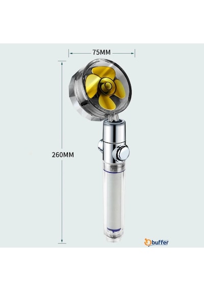Ankaverse Turbo 360 Dönen Filtreli Yüksek Basınçlı Duş Başlığı Diğer
